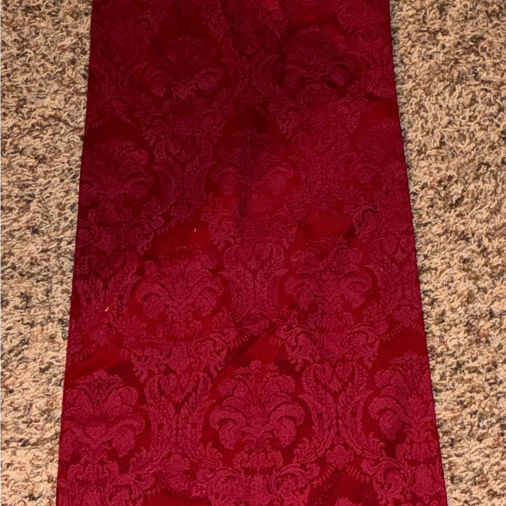 Elegant‎ Red Table Runner. 84”L x 14”W